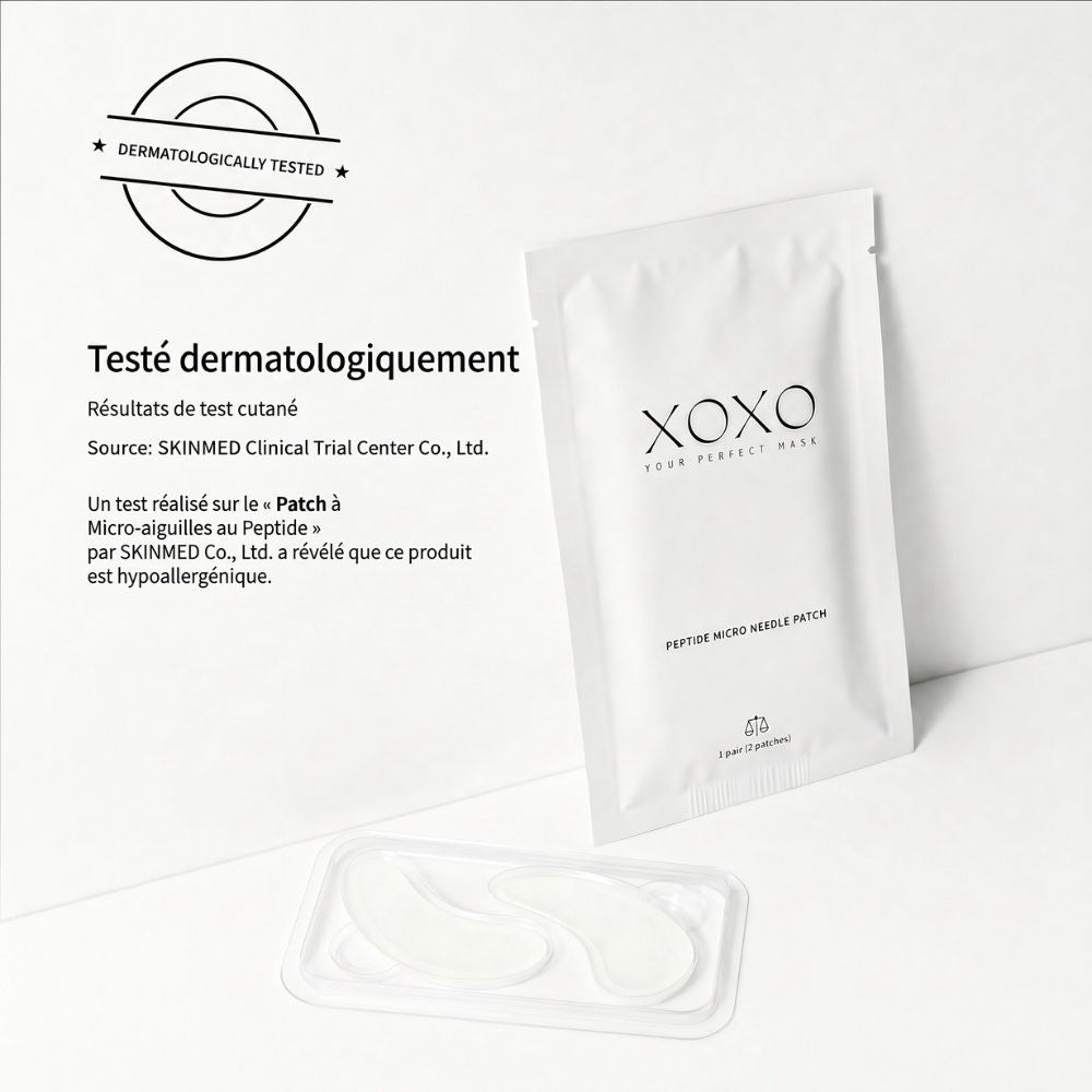 XOXO Perfect Eyes : Patchs yeux microneedle à l'acide hyaluronique et au collagène